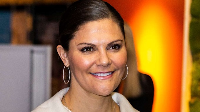 Crown Princess Victoria just wore the dreamiest oversized white coat in ...