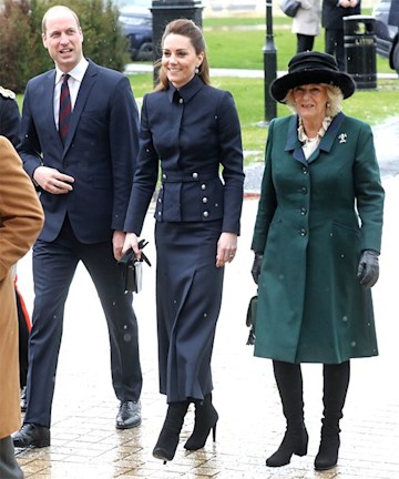 Camilla Parker-Bowles teams up with Kate Middleton in a dreamy green ...