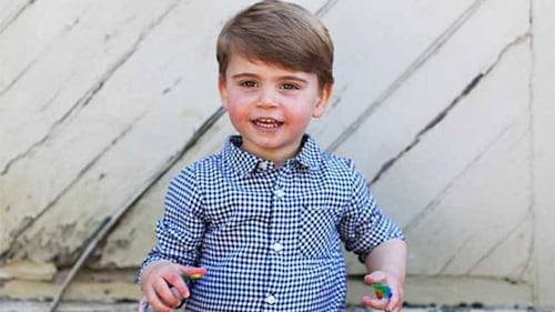 Prince Louis wears adorable £12 shirt from Sainsbury's in sweet new birthday portraits 