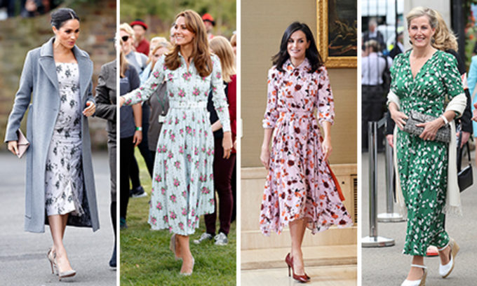 Royals wearing florals! See Kate Middleton, Sophie Wessex and Meghan ...