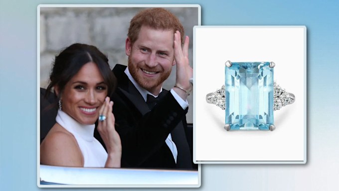 Meghan Markle's aquamarine ring from Princess Diana: 5 best lookalikes ...