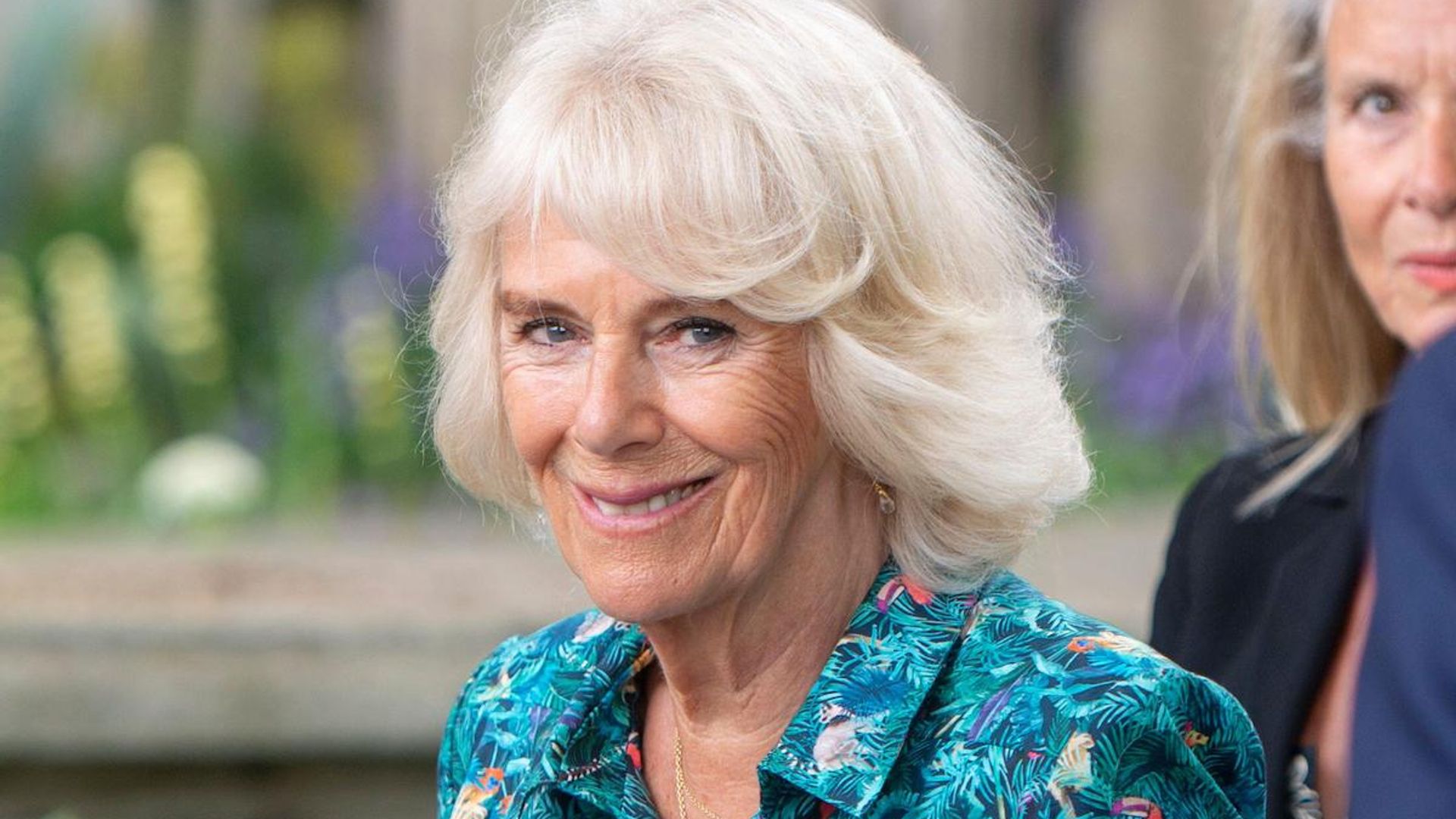 Duchess Camilla surprises in bold, tropical dress for event on Prince ...