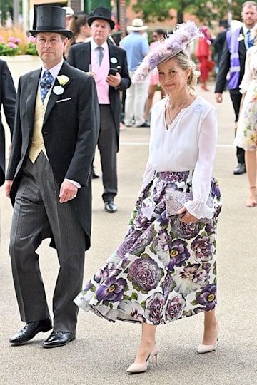 Sophie Wessex rocks florals and feathers at Royal Ascot day two | HELLO!