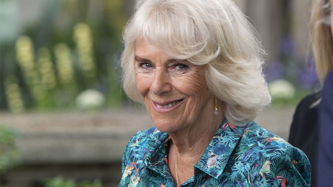 Duchess Camilla steps out in an eye-catching statement dress | HELLO!