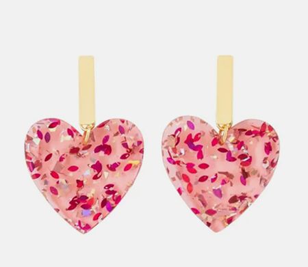 pink heart earrings love island