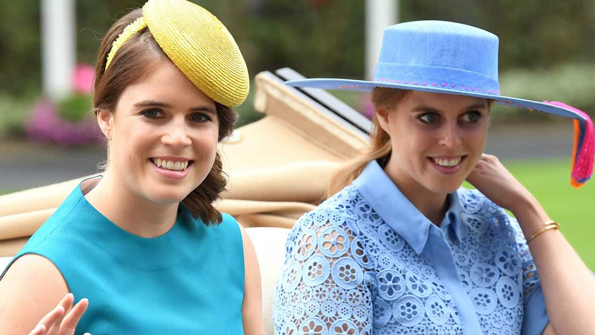 Princess Eugenie adorably twins with sister Beatrice in bold red look ...