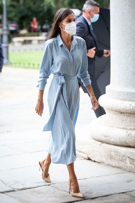 Queen Letizia's Waist-cinching Wrap Dress Is So Striking | HELLO!