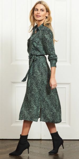 derek lam leopard print dress