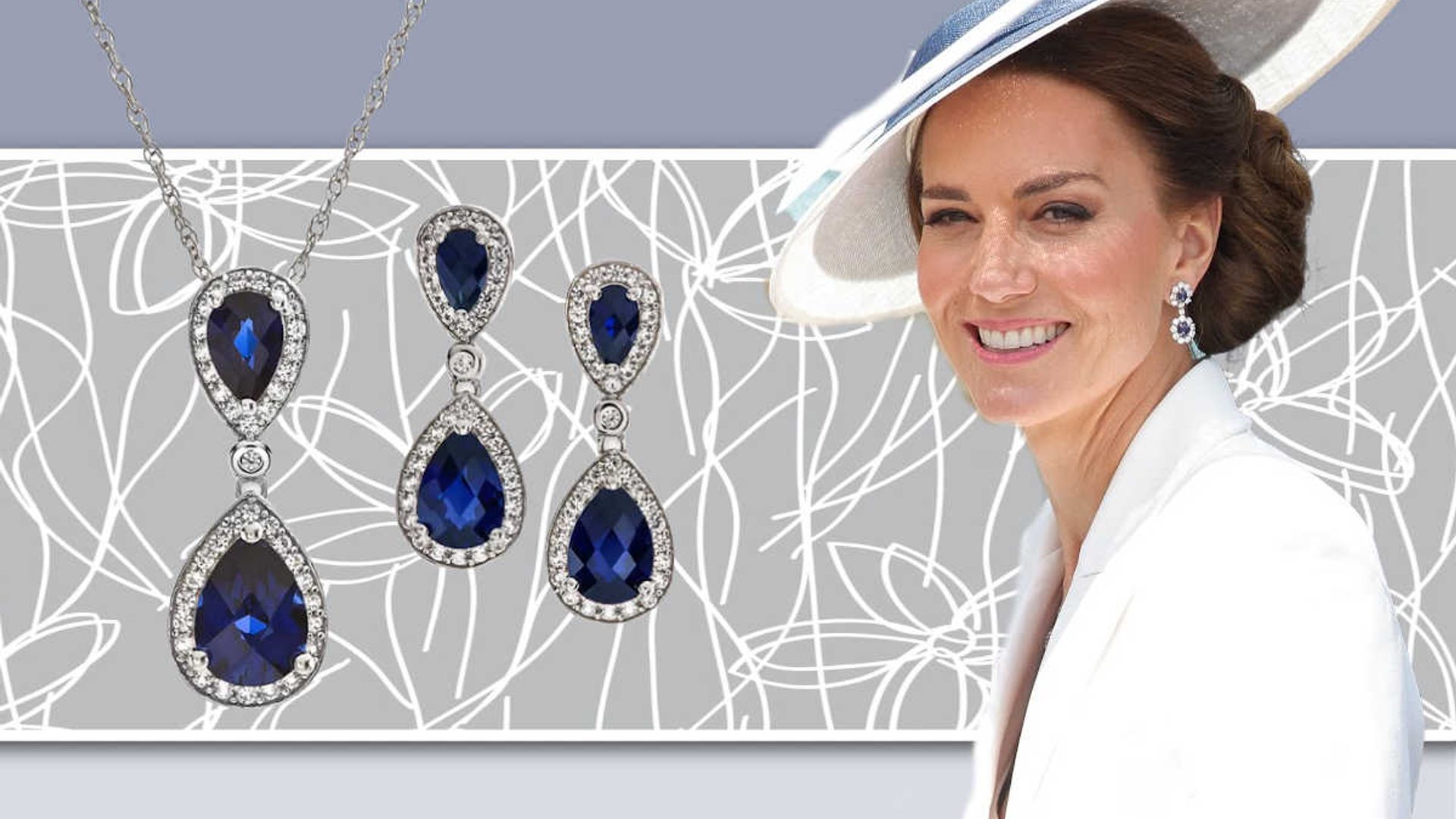 Macy's has a lookalike of Kate Middleton's sapphire jewelry for 75% off ...