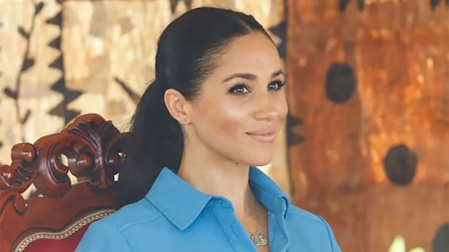 This M&S dress is a dead ringer for Meghan Markle’s blue shirt dress – and it’s only £25
