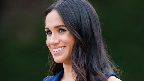 Meghan Markle stuns in power suit to reunite with Princess Eugenie