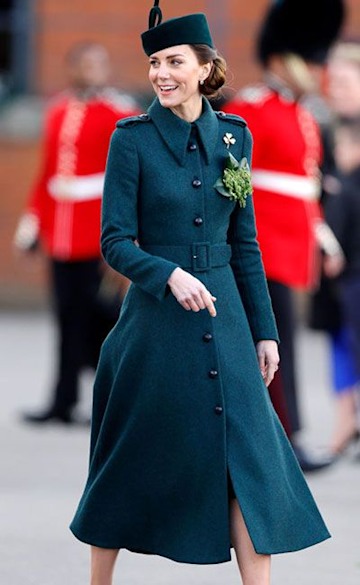 Best green coats inspired by Kate Middleton's St Patrick's Day outfit ...