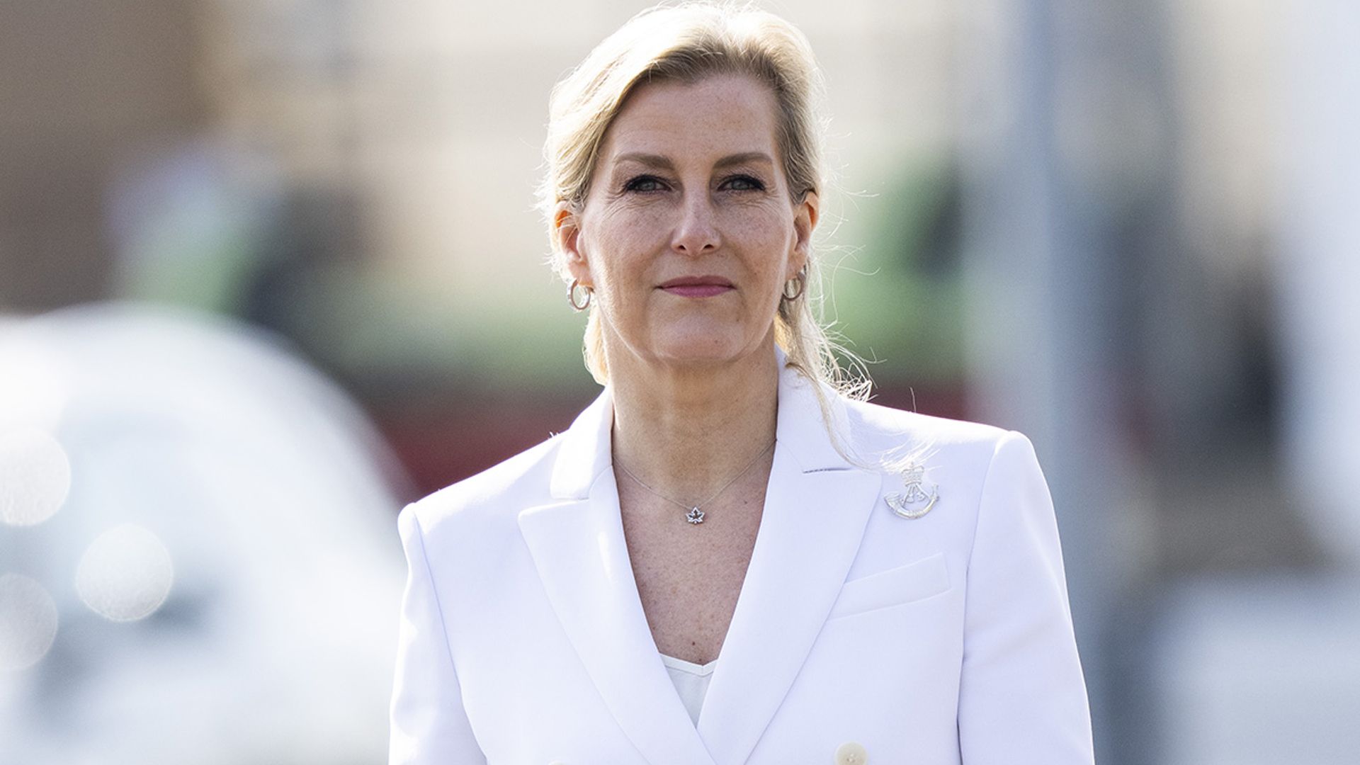 Sophie Wessex shines in a VERY stylish white blazer & Victoria Beckham