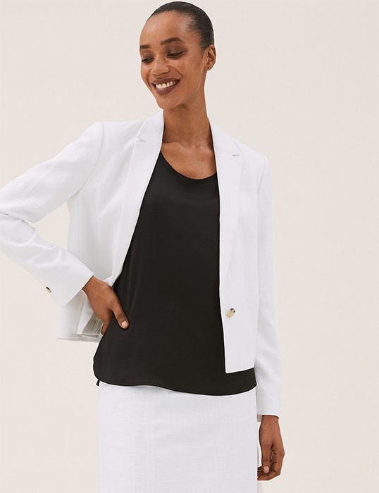 long white blazer