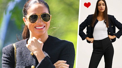 Loved Meghan Markle's boucle jacket? Mango's tweed version is royally chic