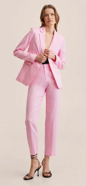 pink suit mango