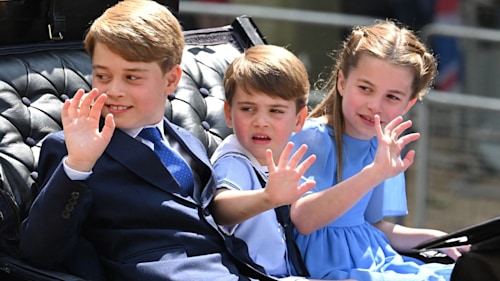 Prince George, Princess Charlotte and Prince Louis are unexpected style icons at Queen's parade