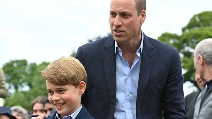 Prince William and Prince George are the spitting image of one another ...