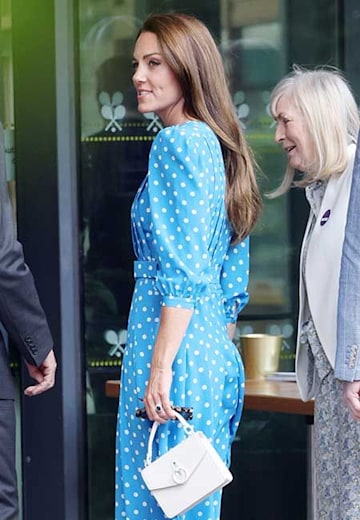 Kate Middleton stuns in striking polka dot dress for surprise Wimbledon ...