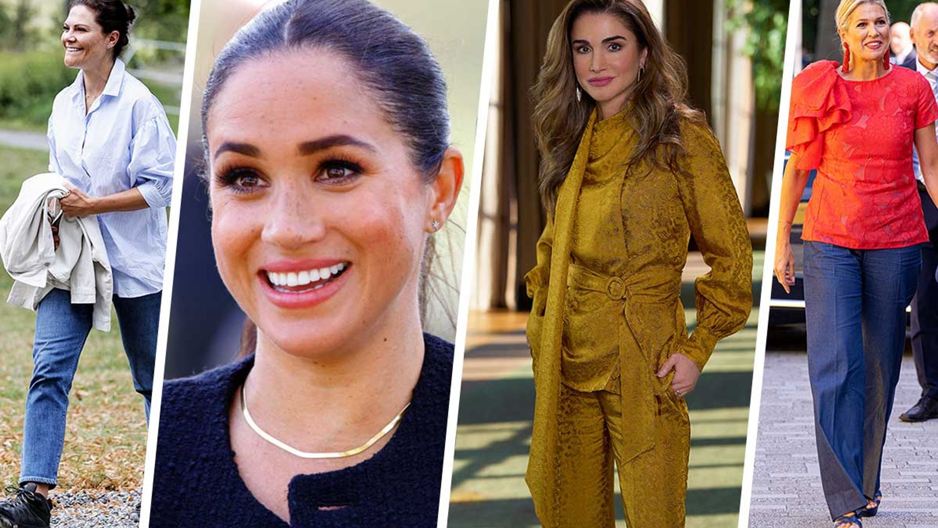 Royal Style Watch From Meghan Markle's striped shirt to Queen Rania's
