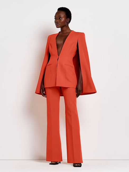 orange trouser suit river island