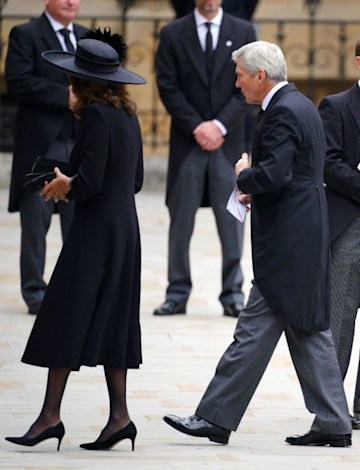 carole middleton queen elizabeth funeral arrival