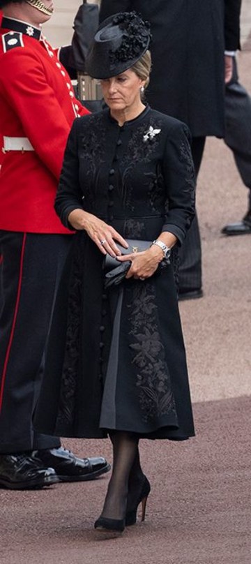 Sophie Wessex's history-making outfit at the Queen's funeral - details ...