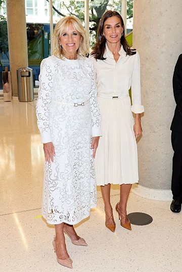 Queen-Letizia-white-midi-dress