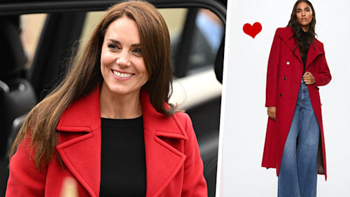 7 best red coats if you're inspired by Princess Kate's new statement winter coat