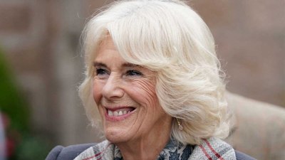 Queen Consort Camilla looks so elegant in striking tartan skirt