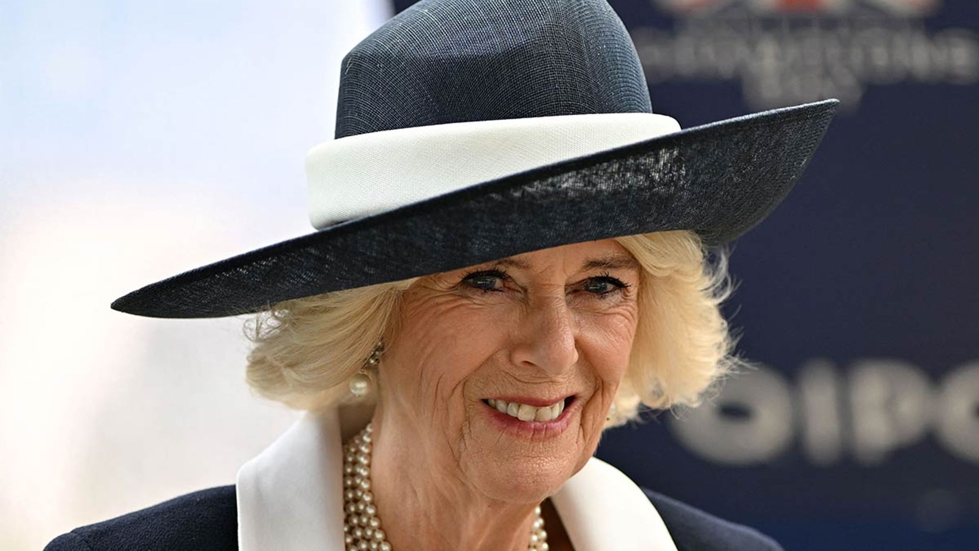 Queen Consort Camilla is the epitome of elegance in navy co-ord at ...