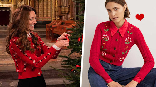 Remember Princess Kate's festive red cardigan? Boden has the BEST lookallike – but hurry, it’s selling fast!
