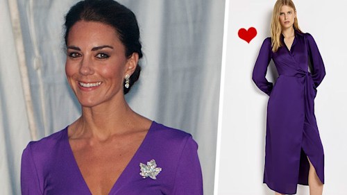 Loved Princess Kate's purple Issa dress? River Island has an amazing lookalike and you won't believe the price
