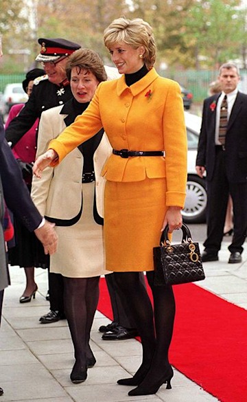 Princess Diana in orange