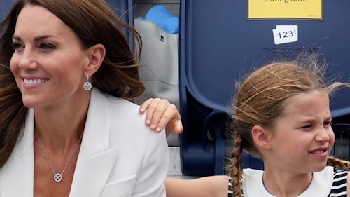 Princess Charlotte twins with mum Princess Kate in iconic knee high boots