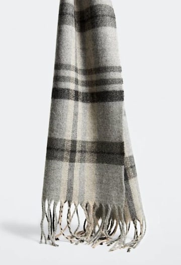 check scarf from mango
