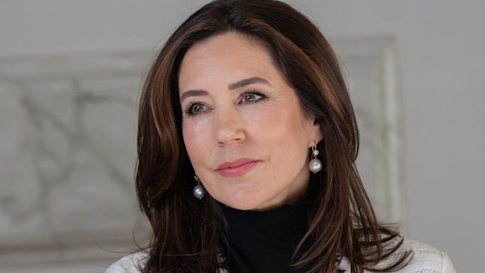 Crown Princess Mary of Denmark with drop earrings