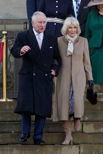King Charles and Queen Consort Camilla in Bolton