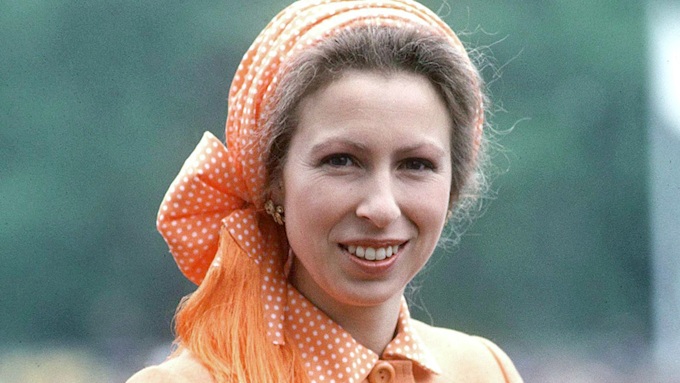 Princess Anne in orange