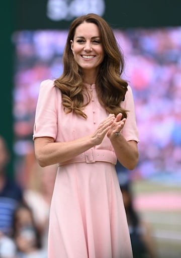 kate middleton pink dress wimbledon