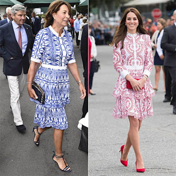 Royal mothers and daughters twinning! Kate Middleton & Carole Middleton ...