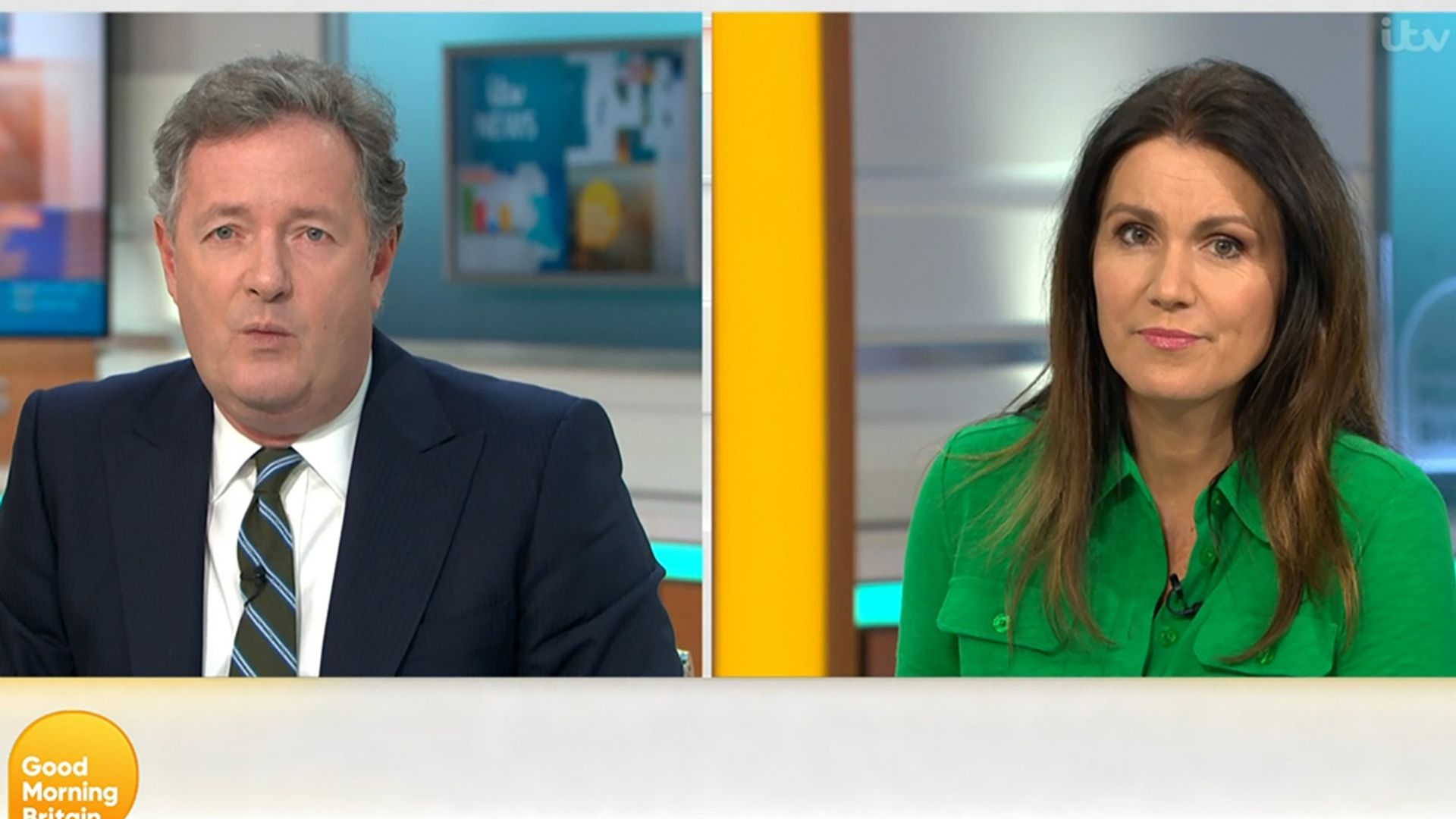 Piers Morgan gets a telling off from GMB co-star Susanna Reid - find ...