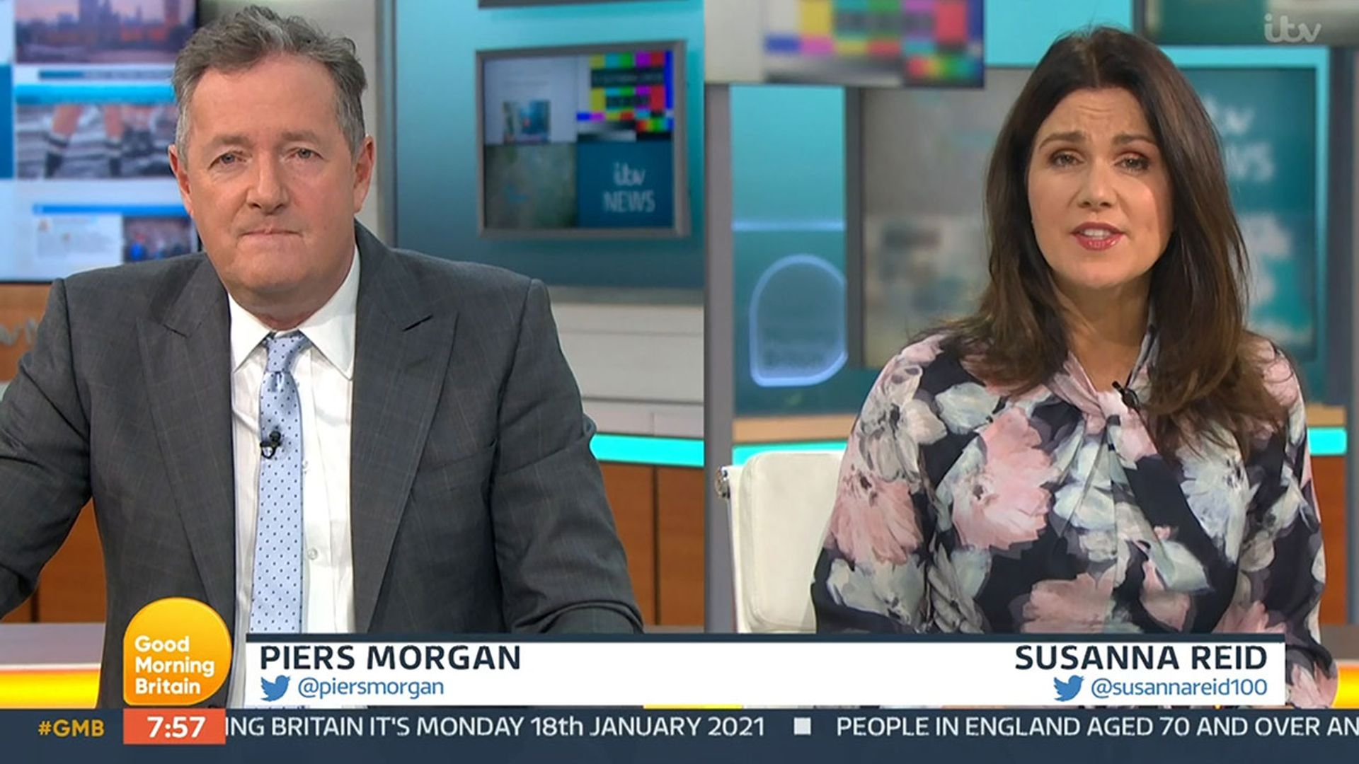 Susanna Reid Reacts To Piers Morgan's Surprise Return To Good Morning ...