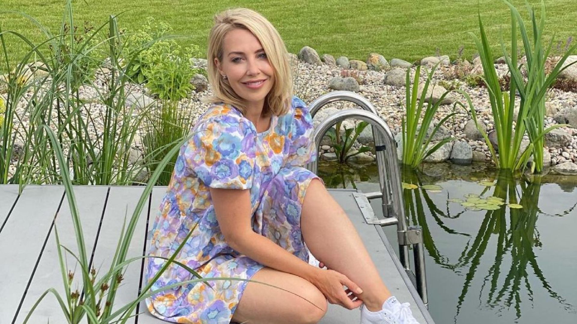 A Place In The Sun Star Laura Hamilton Shares Rare Photo Of Son HELLO   Laura Hamilton Dress T 