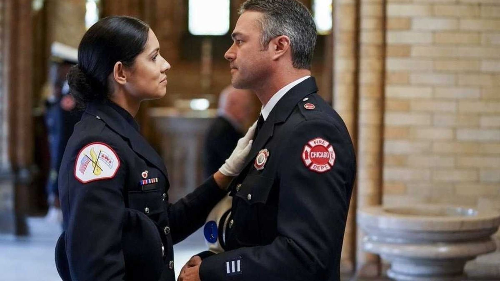 Chicago Fires Miranda Rae Mayo Sends Taylor Kinney Heartfelt Message