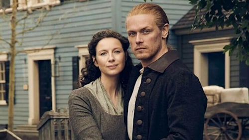 Outlander's Sam Heughan reveals he's forced to keep this secret from co-star Caitríona Balfe