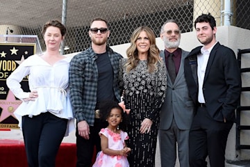 Tom Hanks with his family