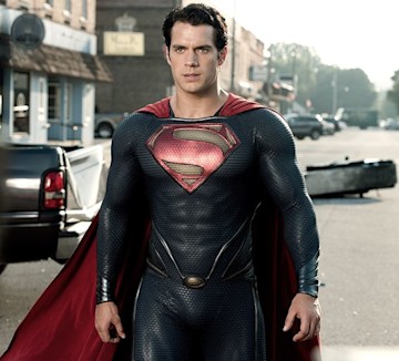 Henry Cavill dressed as Superman