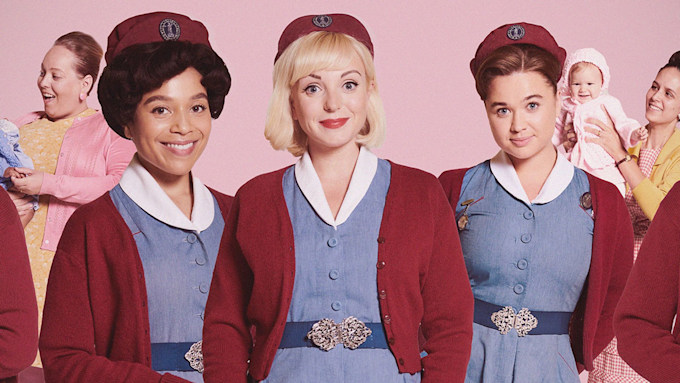 Nurse Phyllis Crane, Nurse Lucille Anderson, Nurse Trixie Franklin, Nurse Nancy Corrigan and Nurse Shelagh Turner