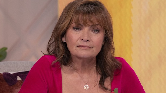 Lorraine Kelly with a concerned expression. 